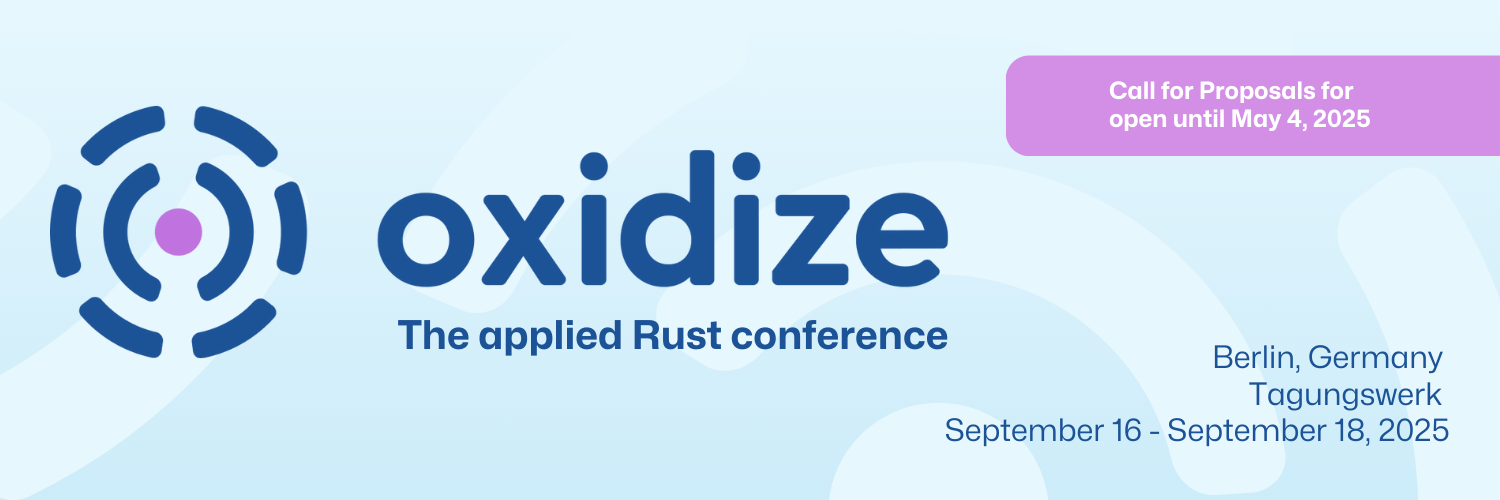 Oxidize: The applied Rust conference
