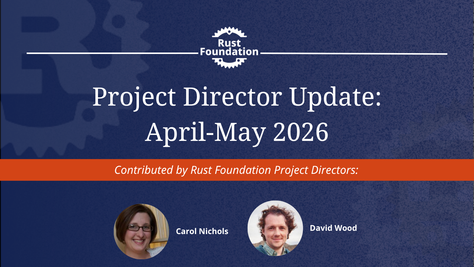 Project Director Update — April & May 2026